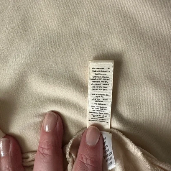 Nuuds Oversized Split Hem Tee in Bone XL - Picture 5 of 7